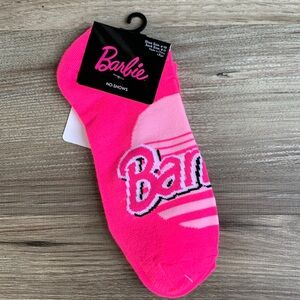 Barbie No Show Pink Socks Sock size 9-11 🆕 Novelty fun Noshow